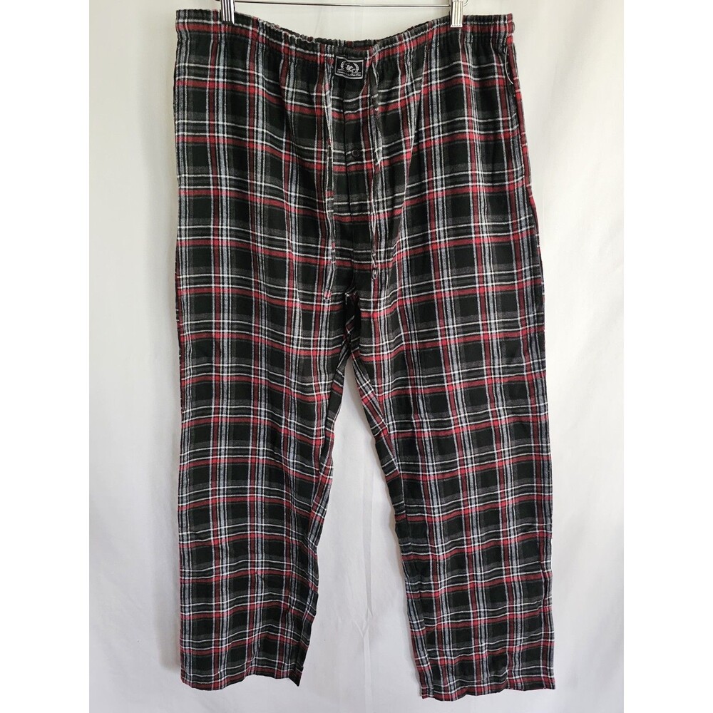 Beverly Hills Polo Club Pants Flannel Lounge Mens Size XL Plaid